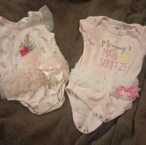 2 tutu onesies